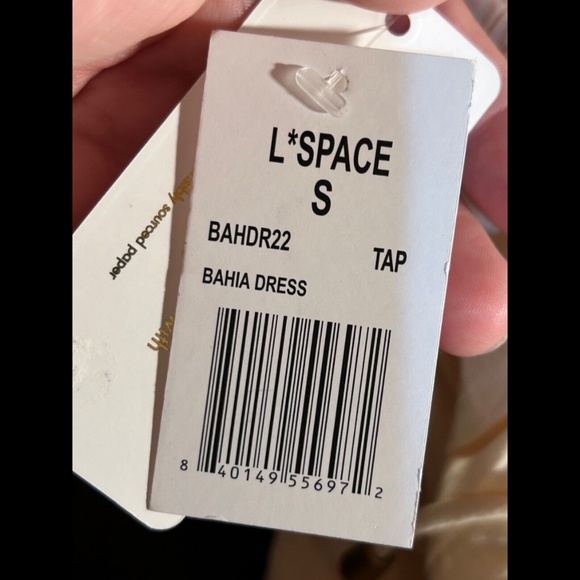 L*Space Bahia Open Back Peasant Maxi Dress Cream Size S - NWT - Picture 8 of 11